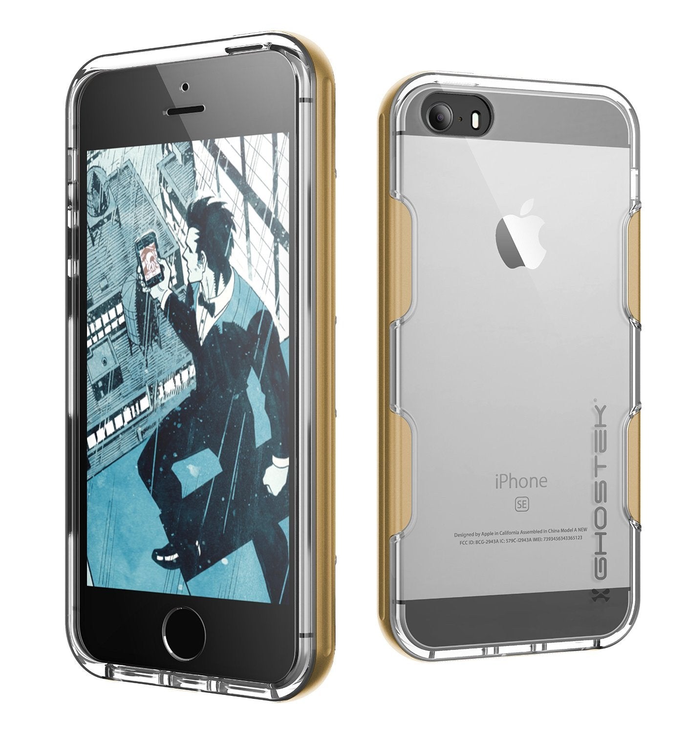 iPhone SE/5S/5 Case Ghostek® Cloak Gold Slim | Tempered Glass | Lifetime Warranty Exchange