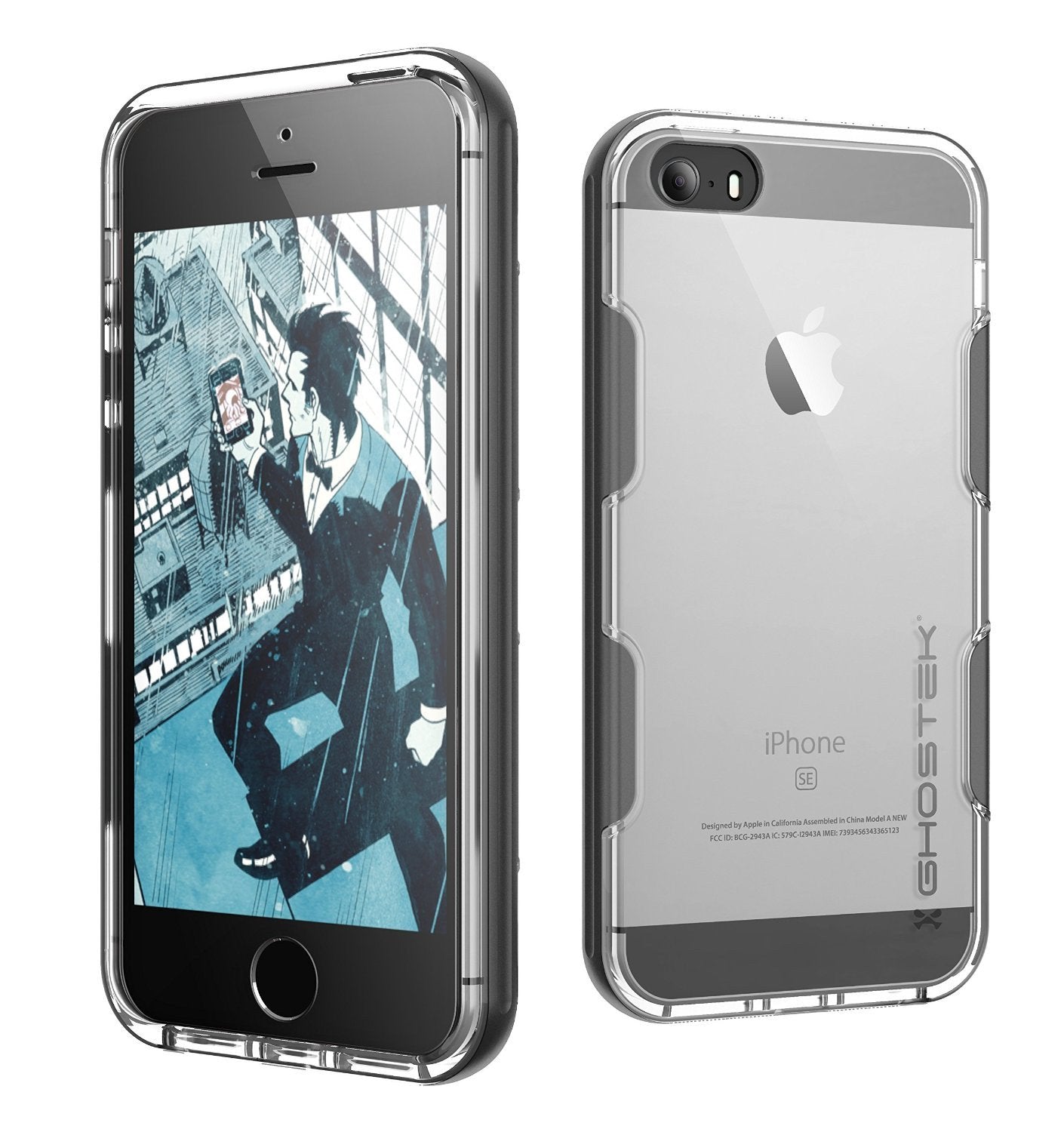 iPhone SE/5S/5 Case Ghostek® Cloak Space Grey Series | Tempered Glass | Lifetime Warranty Exchange