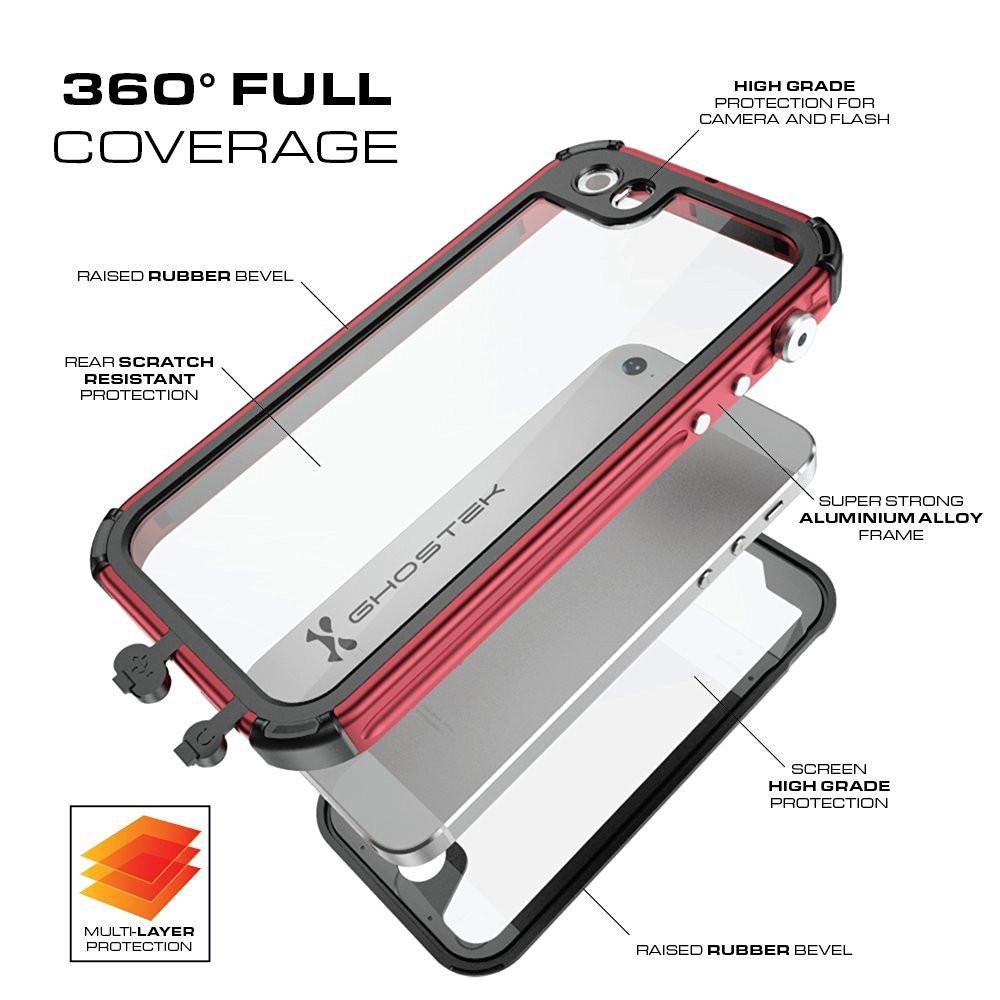 iPhone SE/5S/5 Waterproof Case, Ghostek® Atomic 3.0 Black Series | Underwater | Touch-ID - PunkCase NZ