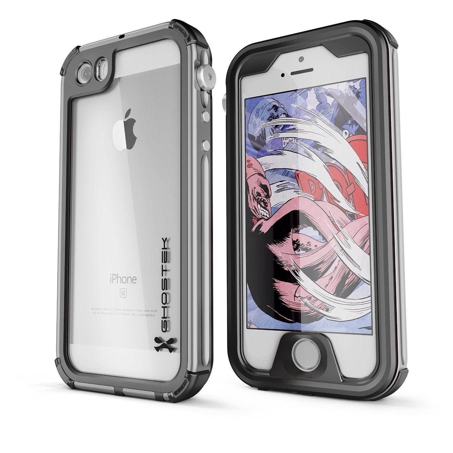 iPhone 7 Waterproof Case, Ghostek® Atomic 3.0 Silver Series | Underwater | Touch-ID