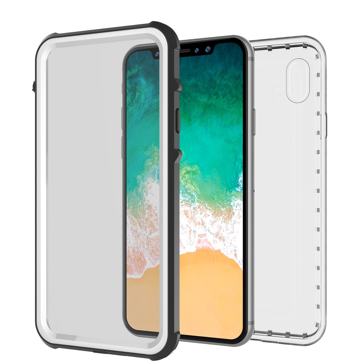 iPhone X Case, PUNKCase [CRYSTAL SERIES] Protective IP68 Certified, Ultra Slim Fit [White] - PunkCase NZ