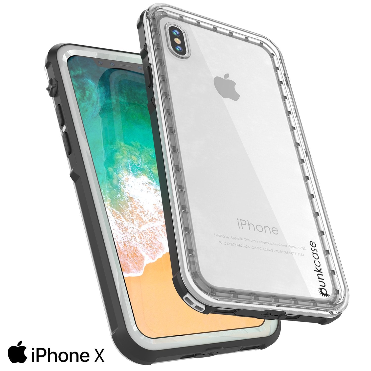 iPhone X Case, PUNKCase [CRYSTAL SERIES] Protective IP68 Certified, Ultra Slim Fit [White] - PunkCase NZ