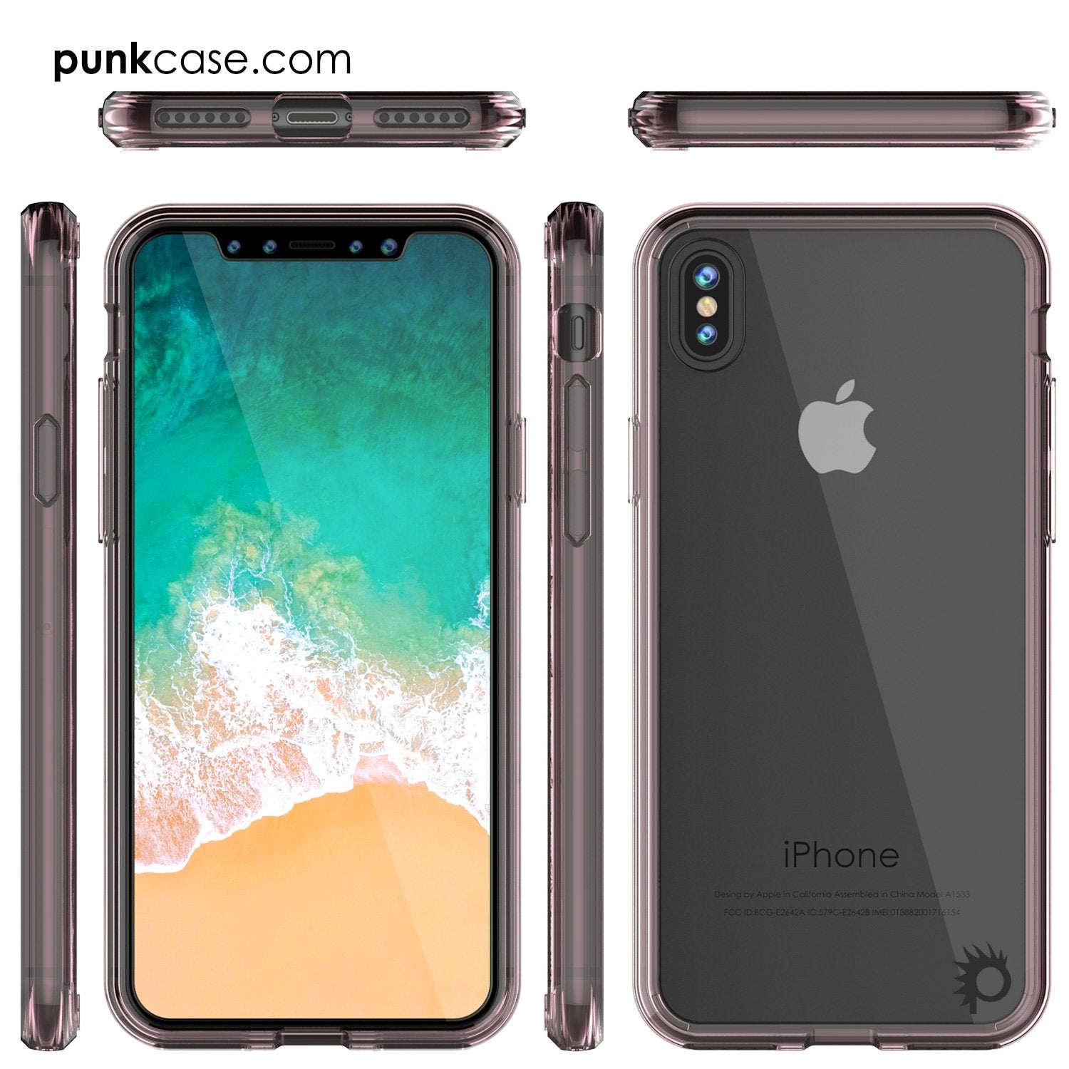 iPhone X Case, PUNKcase [LUCID 2.0 Series] [Slim Fit] Armor Cover W/Integrated Anti-Shock System [Crystal Pink] - PunkCase NZ