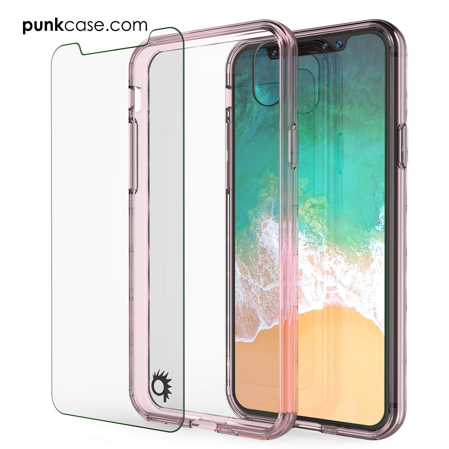 iPhone X Case, PUNKcase [LUCID 2.0 Series] [Slim Fit] Armor Cover W/Integrated Anti-Shock System [Crystal Pink] - PunkCase NZ