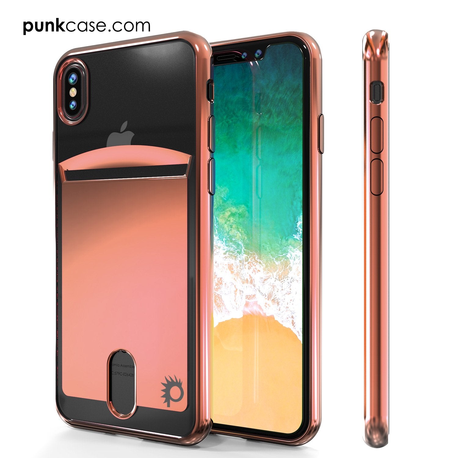 iPhone X Case, PUNKcase [LUCID Series] Slim Fit Protective Dual Layer Armor Cover [Rose Pink] - PunkCase NZ