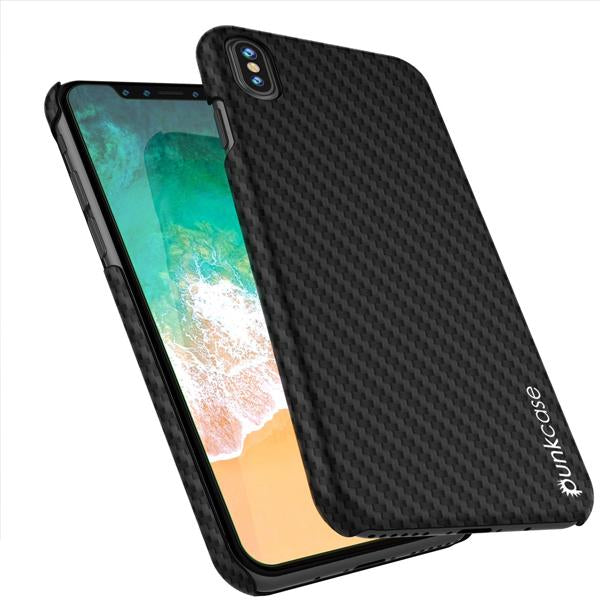 iPhone X Case, Punkcase CarbonShield, Heavy Duty & Ultra Thin 2 Piece Dual Layer [shockproof] - PunkCase NZ