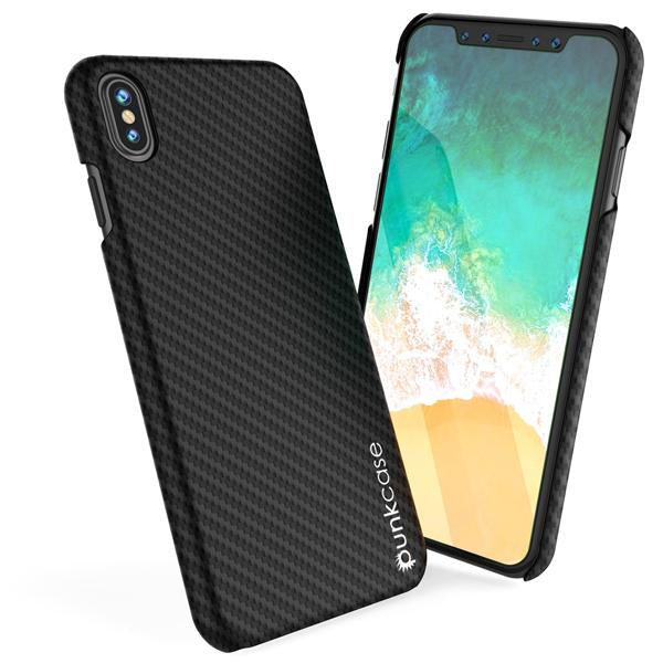 iPhone X Case, Punkcase CarbonShield, Heavy Duty & Ultra Thin 2 Piece Dual Layer [shockproof] - PunkCase NZ
