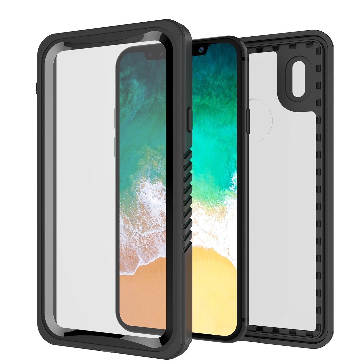 iPhone XS Max Waterproof Case, Punkcase [Extreme Series] Armor Cover W/ Built In Screen Protector [Black] - PunkCase NZ