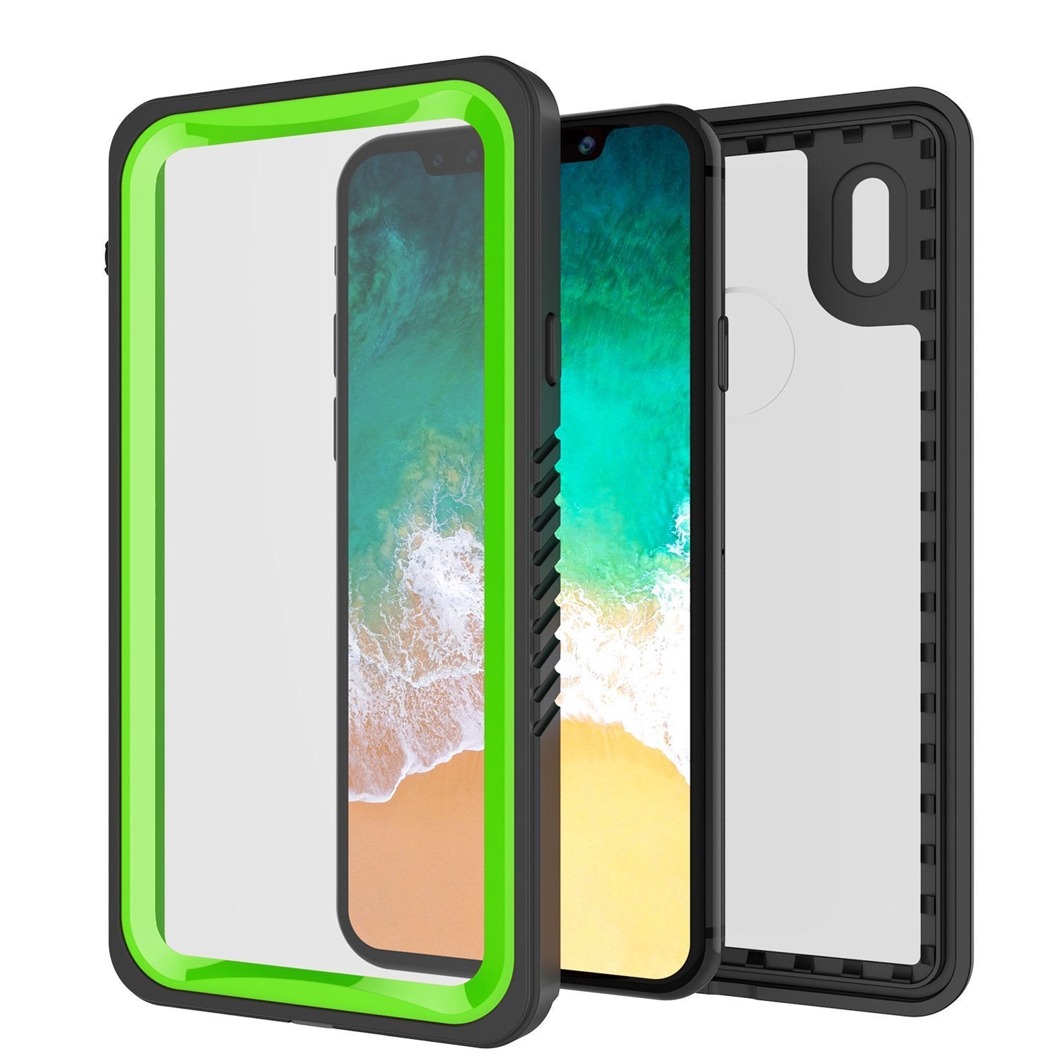 iPhone XS Max Waterproof Case, Punkcase [Extreme Series] Armor Cover W/ Built In Screen Protector [Light Green] - PunkCase NZ