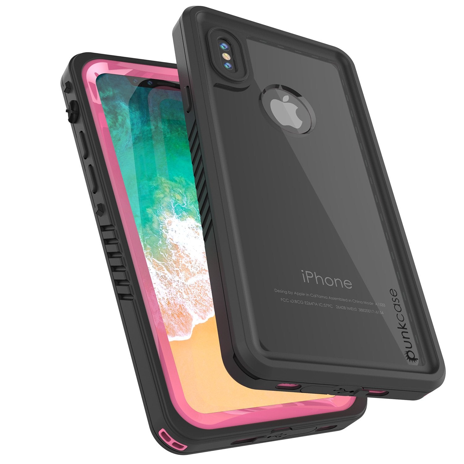 iPhone X Case, Punkcase [Extreme Series] [Slim Fit] [IP68 Certified] [Pink] - PunkCase NZ