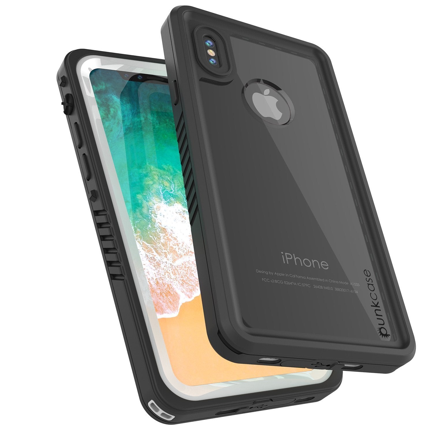iPhone XS Max Waterproof Case, Punkcase [Extreme Series] Armor Cover W/ Built In Screen Protector [White] - PunkCase NZ