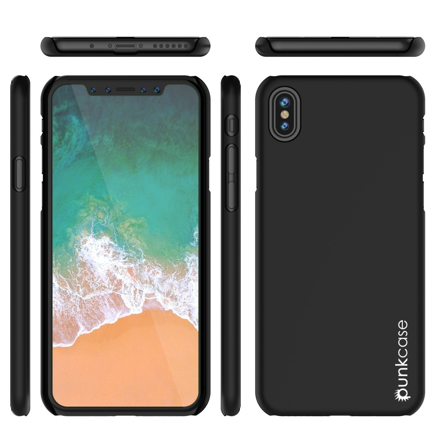 iPhone X Case, Punkcase [Solid Series] Ultra Thin Cover [shockproof] [dirtproof] for Apple iPhone 10 [black] - PunkCase NZ