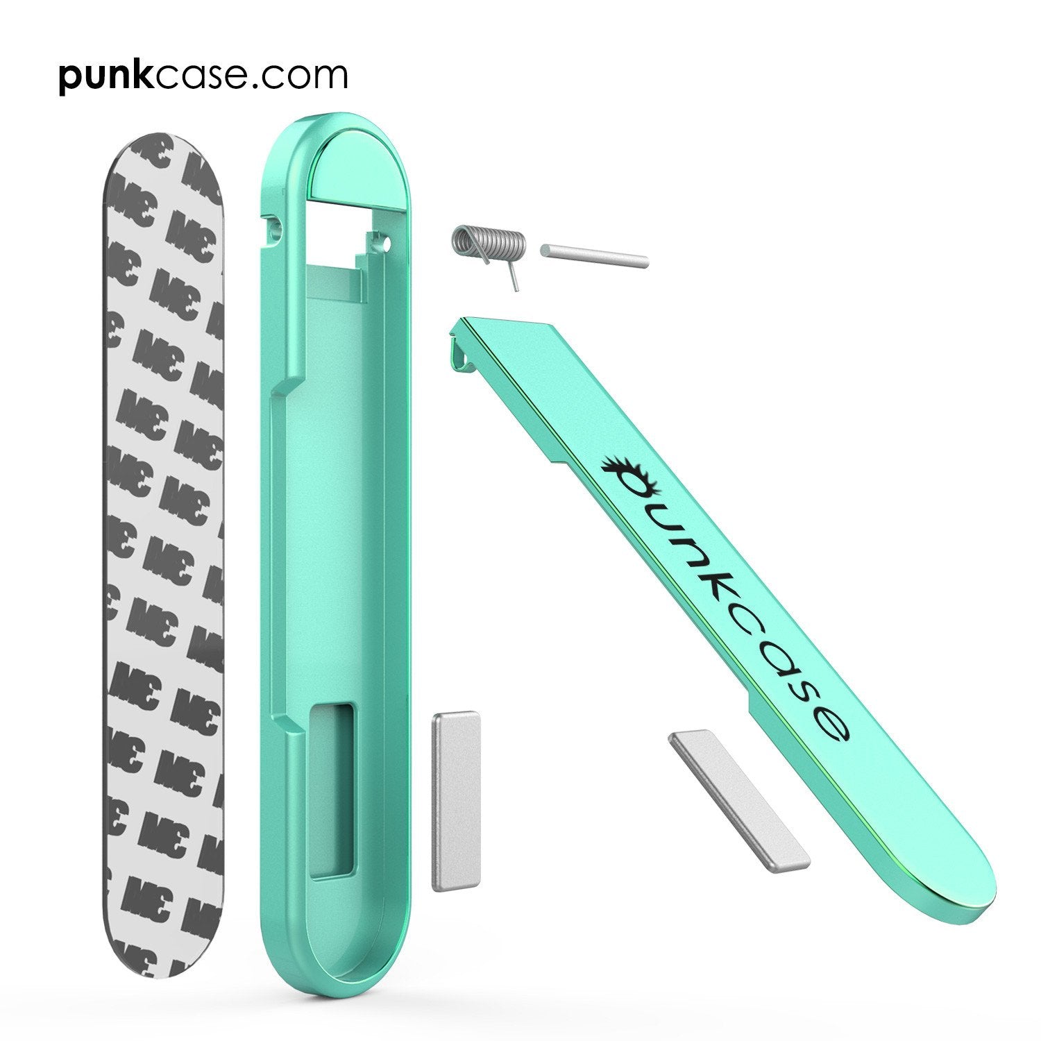 PUNKCASE FlickStick Universal Cell Phone Kickstand for all Mobile Phones & Cases with Flat Backs, One Finger Operation (Teal) - PunkCase NZ