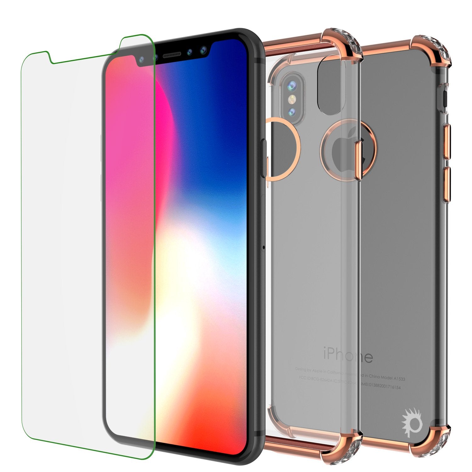 iPhone X Case, Punkcase [BLAZE SERIES] Protective Cover W/ PunkShield Screen Protector [Shockproof] [Slim Fit] for Apple iPhone 10 [Rosegold] - PunkCase NZ