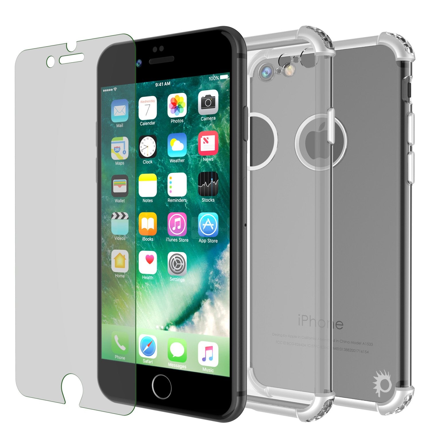 iPhone 7 Case, Punkcase [BLAZE SERIES] Protective Cover W/ PunkShield Screen Protector [Shockproof] [Slim Fit] for Apple iPhone [Silver] - PunkCase NZ