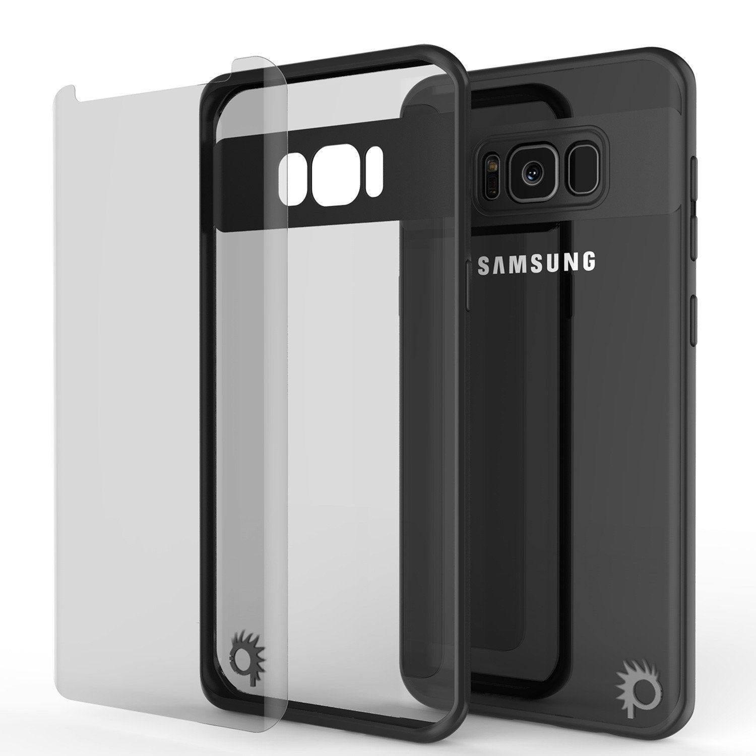 Galaxy S8 Plus Case, Punkcase [MASK Series] [BLACK] Full Body Hybrid Dual Layer TPU Cover W/ Protective PUNKSHIELD Screen Protector - PunkCase NZ