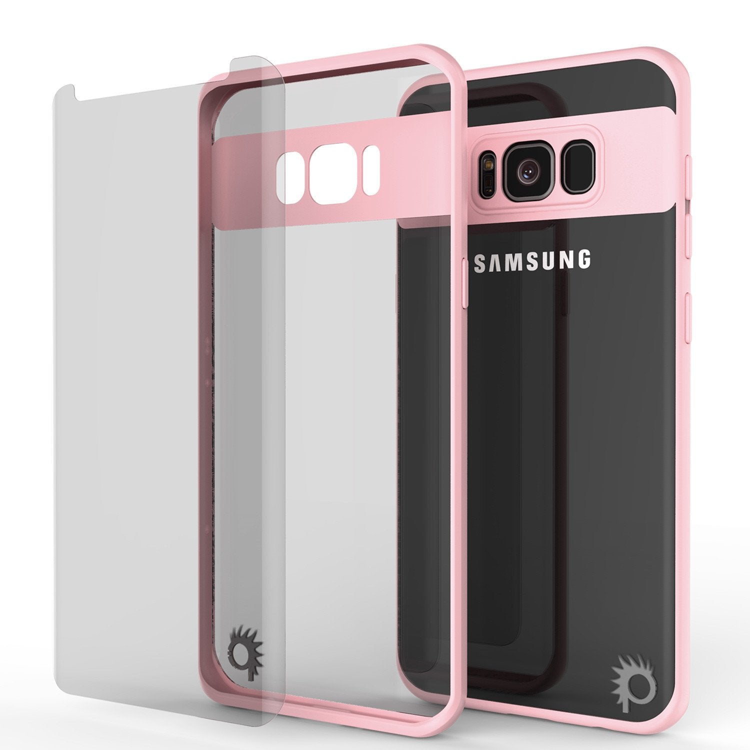 Galaxy S8 Case, Punkcase [MASK Series] [PINK] Full Body Hybrid Dual Layer TPU Cover W/ Protective PUNKSHIELD Screen Protector - PunkCase NZ
