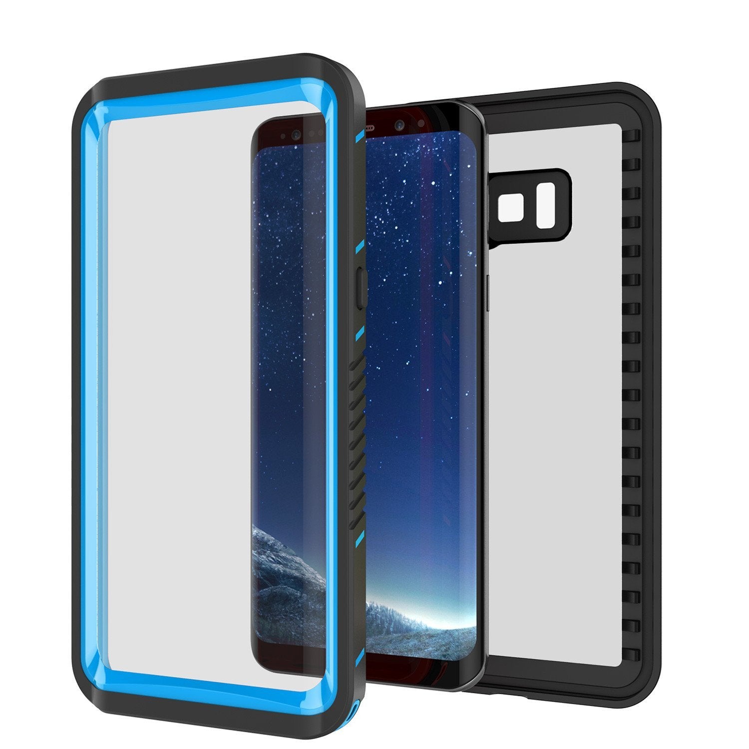 Galaxy S8 PLUS Waterproof Case, Punkcase [Extreme Series] [Slim Fit] [IP68 Certified] [Shockproof] [Snowproof] [Dirproof] Armor Cover [Light Blue] - PunkCase NZ