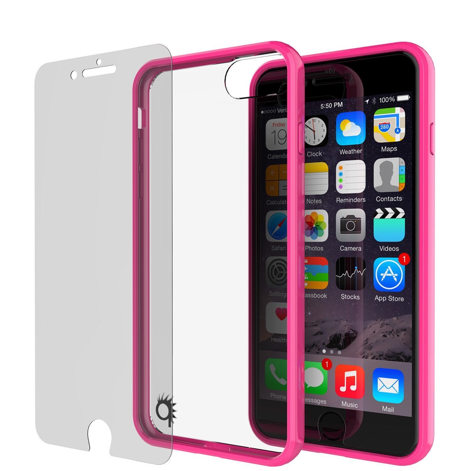 iPhone 8+ Plus Case Punkcase® LUCID 2.0 Pink Series w/ PUNK SHIELD Screen Protector | Ultra Fit - PunkCase NZ