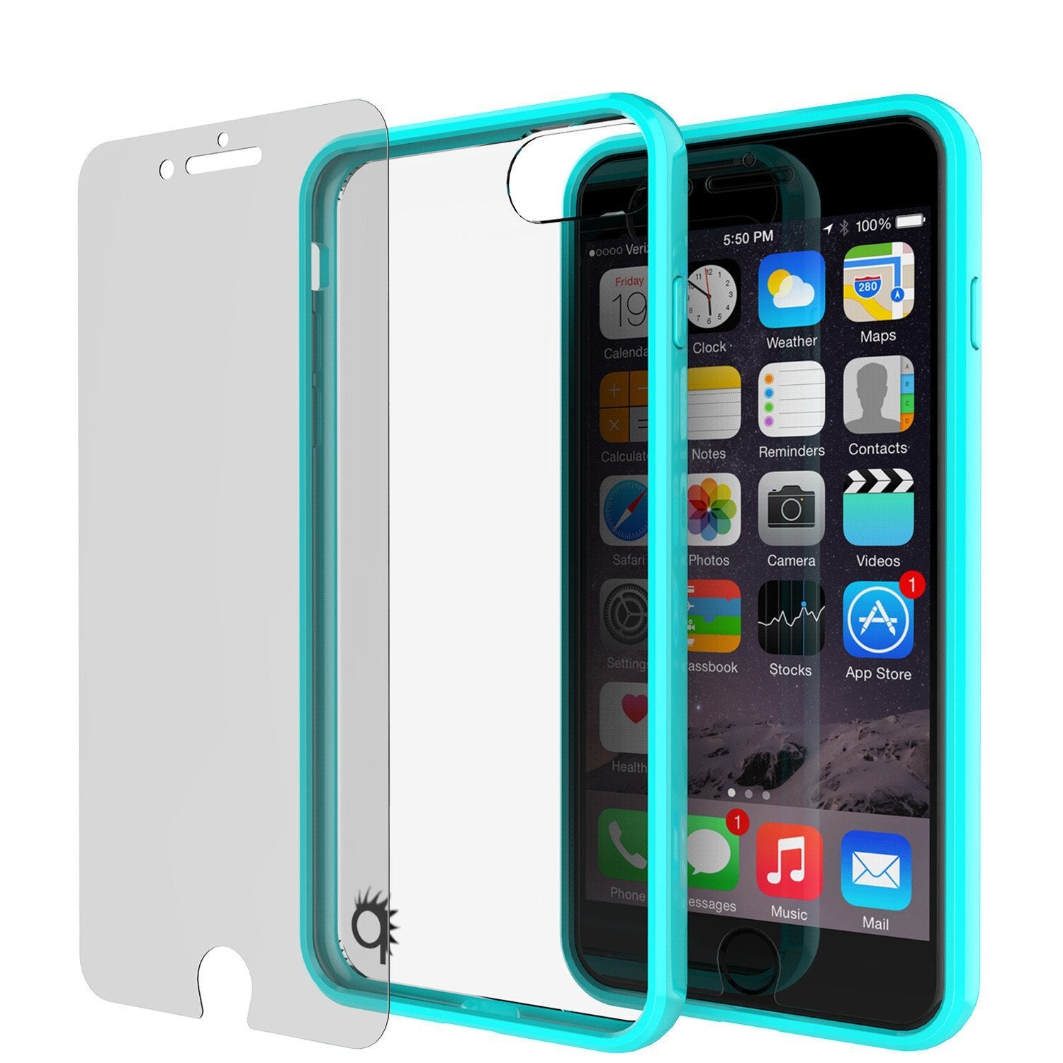 iPhone 8+ Plus Case Punkcase® LUCID 2.0 Teal Series w/ PUNK SHIELD Screen Protector | Ultra Fit - PunkCase NZ