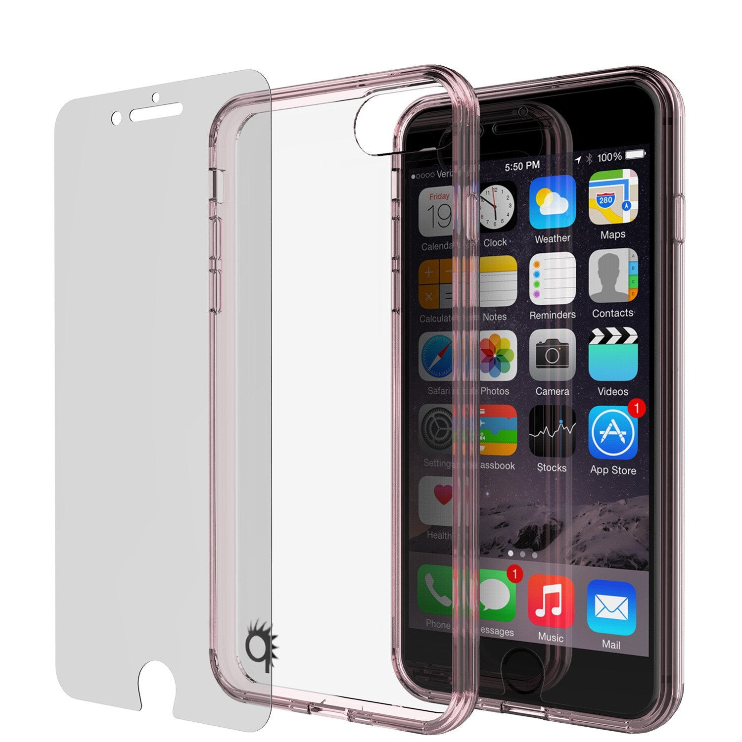 iPhone 7 Case Punkcase® LUCID 2.0 Crystal Pink Series w/ PUNK SHIELD Screen Protector | Ultra Fit - PunkCase NZ