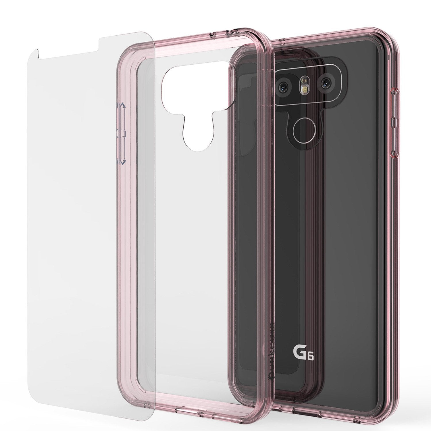 LG G6 Case Punkcase® LUCID 2.0 Crystal Pink Series w/ PUNK SHIELD Screen Protector | Ultra Fit - PunkCase NZ