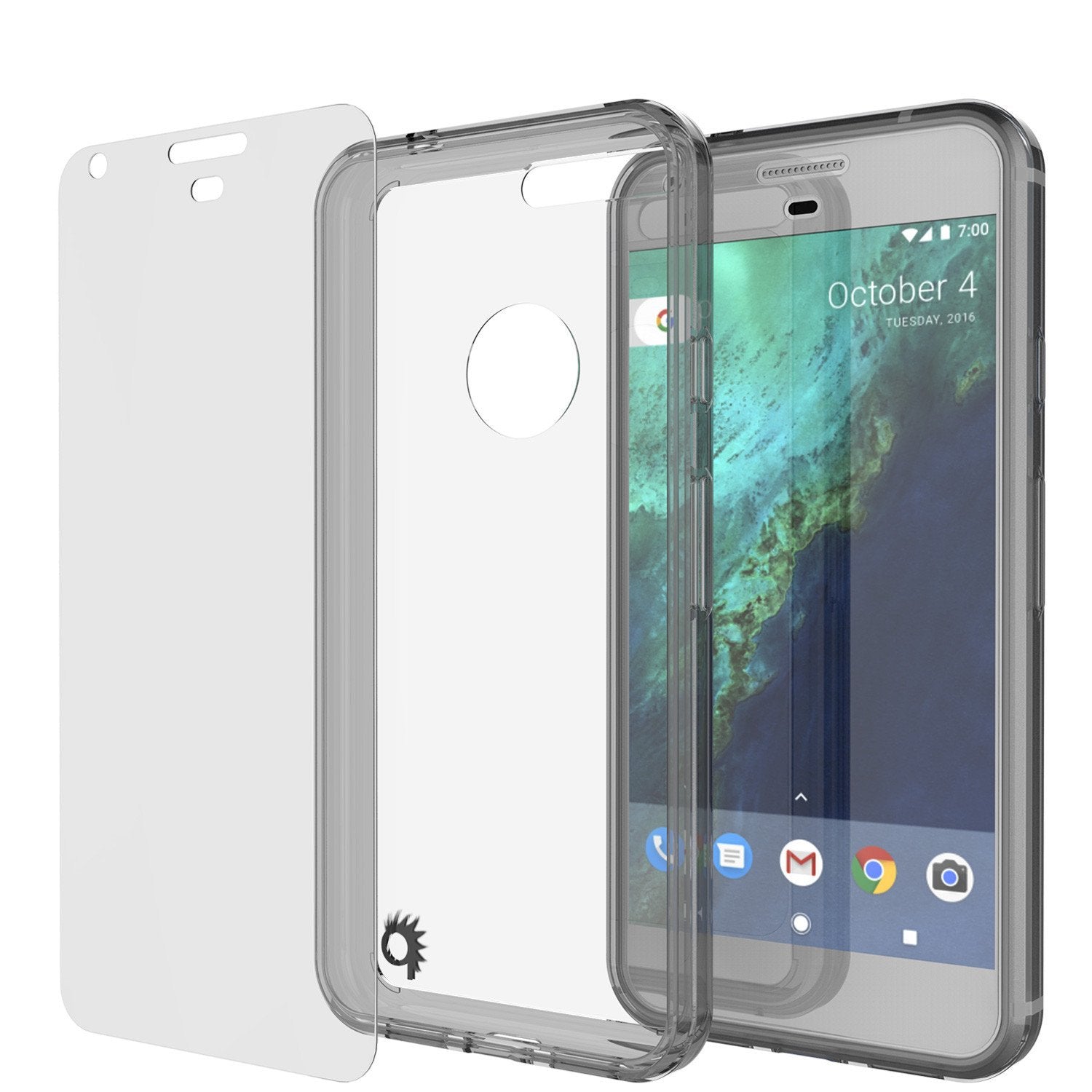 Google Pixel XL Case Punkcase® LUCID 2.0 Crystal Black Series w/ PUNK SHIELD Glass Screen Protector | Ultra Fit - PunkCase NZ