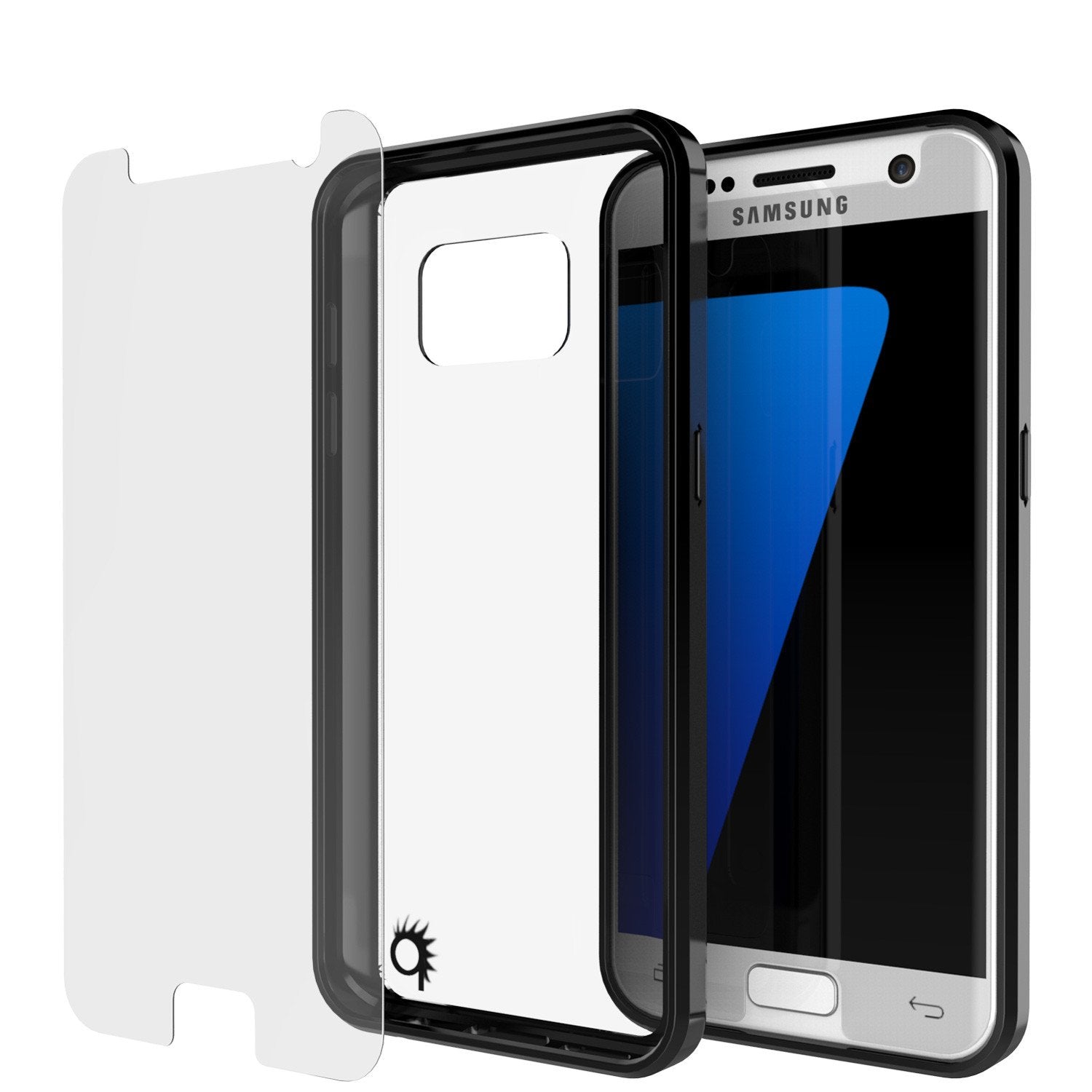 S7 Case Punkcase® LUCID 2.0 Black Series w/ PUNK SHIELD Glass Screen Protector | Ultra Fit - PunkCase NZ
