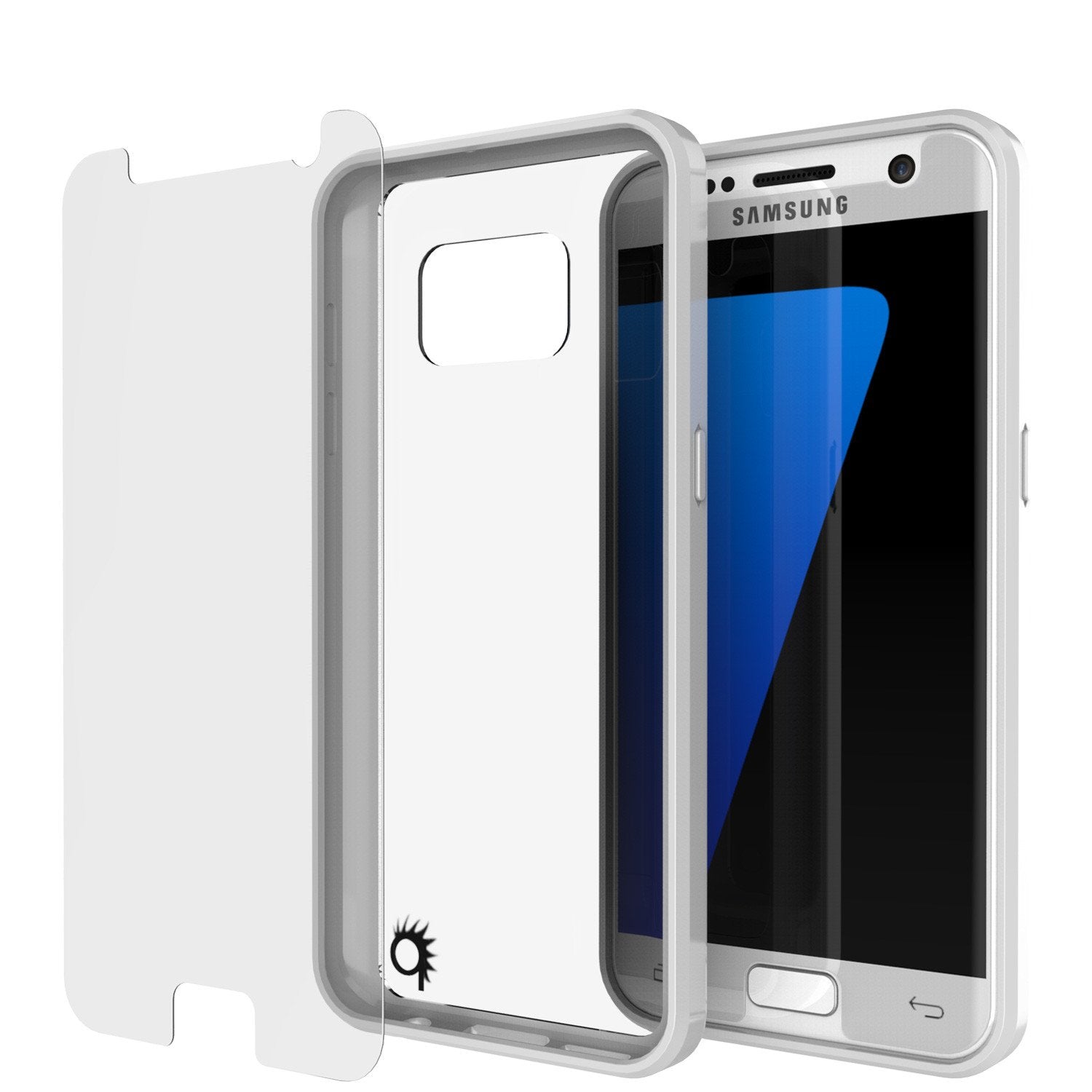 S7 Case Punkcase® LUCID 2.0 White Series w/ PUNK SHIELD Glass Screen Protector | Ultra Fit - PunkCase NZ