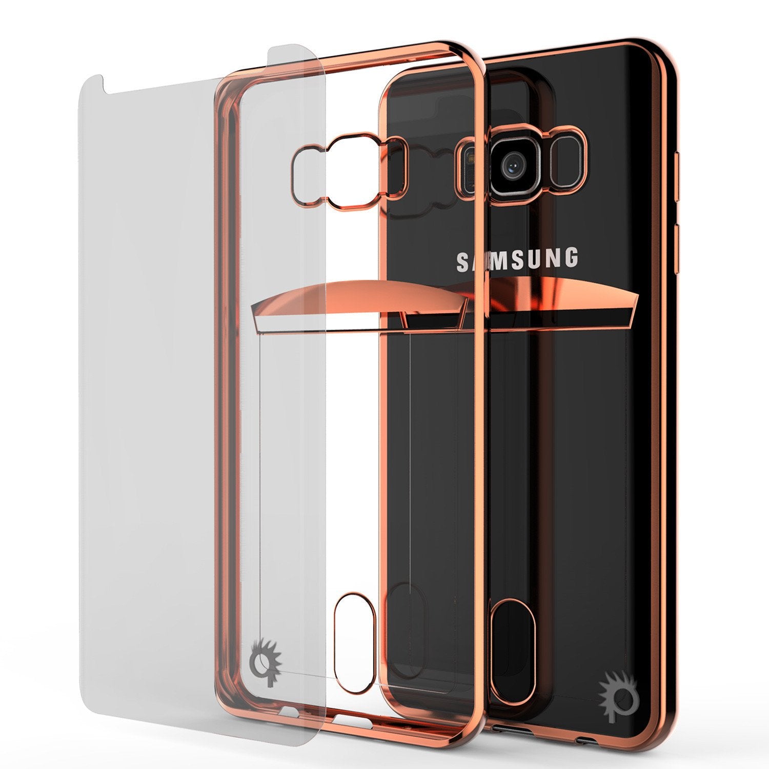 Galaxy S8 Case, PUNKCASE® LUCID Rose Gold Series | Card Slot | SHIELD Screen Protector - PunkCase NZ
