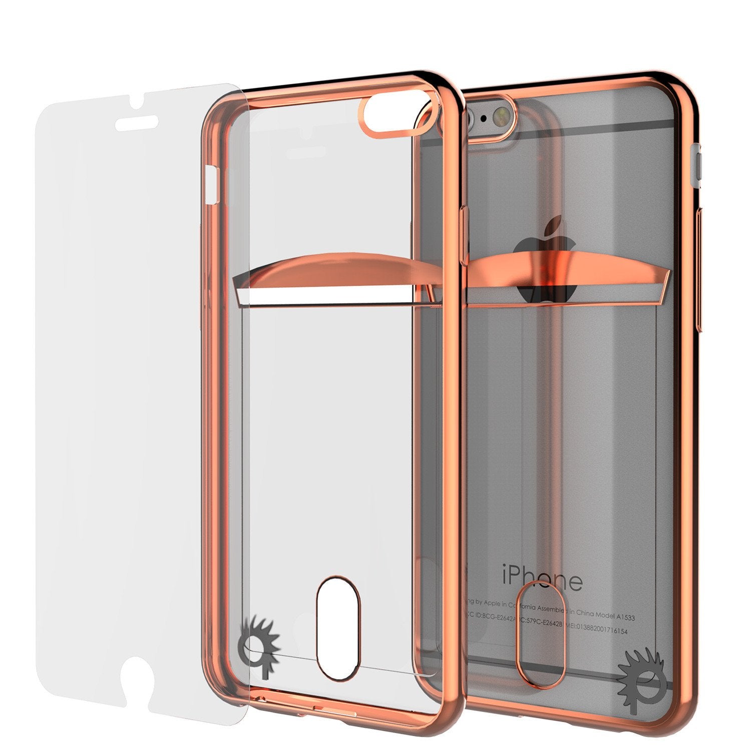 iPhone 6s+ Plus/6+ Plus Case, PUNKCASE® LUCID Rose Gold Series | Card Slot | SHIELD Screen Protector - PunkCase NZ