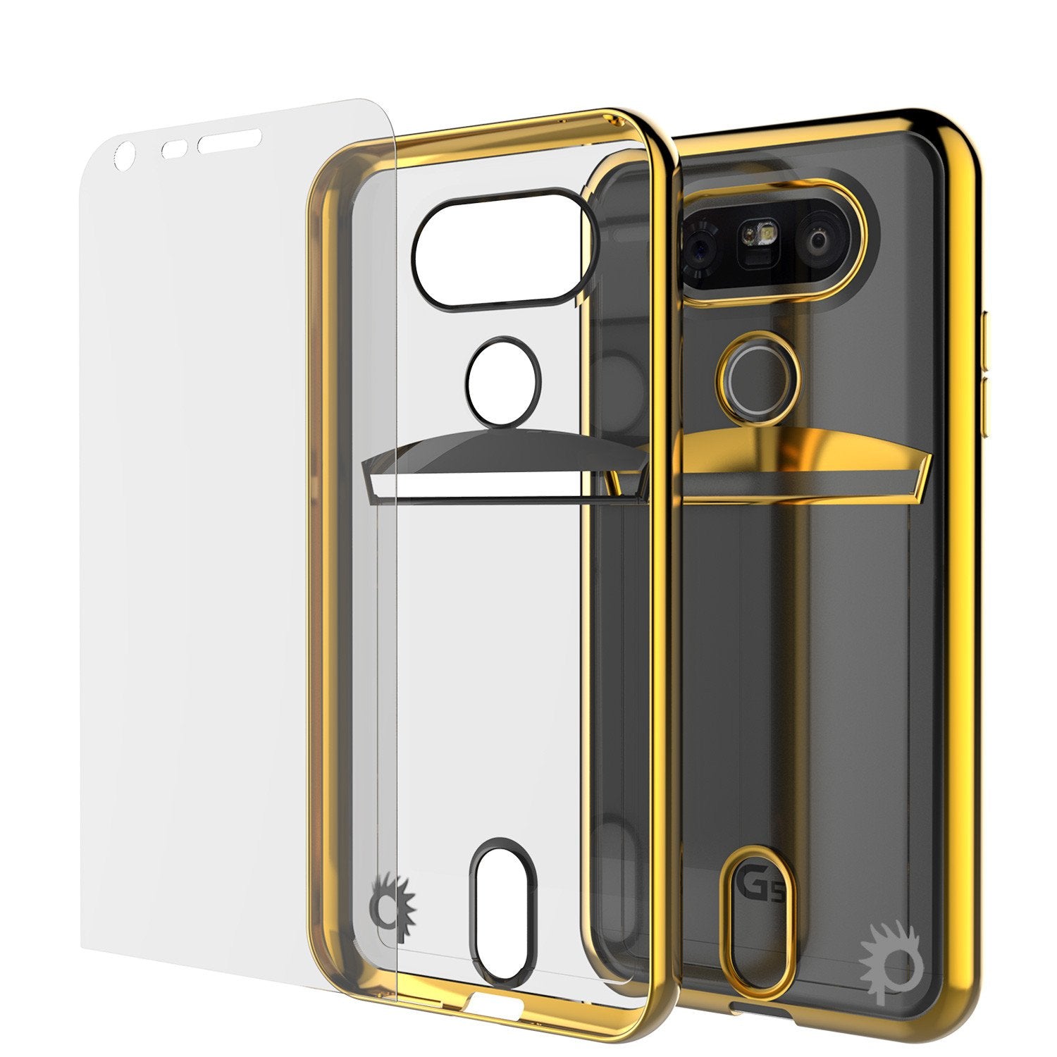 LG G5 Case, PUNKCASE® Gold LUCID Series | Card Slot | PUNK SHIELD Screen Protector | Ultra Fit - PunkCase NZ