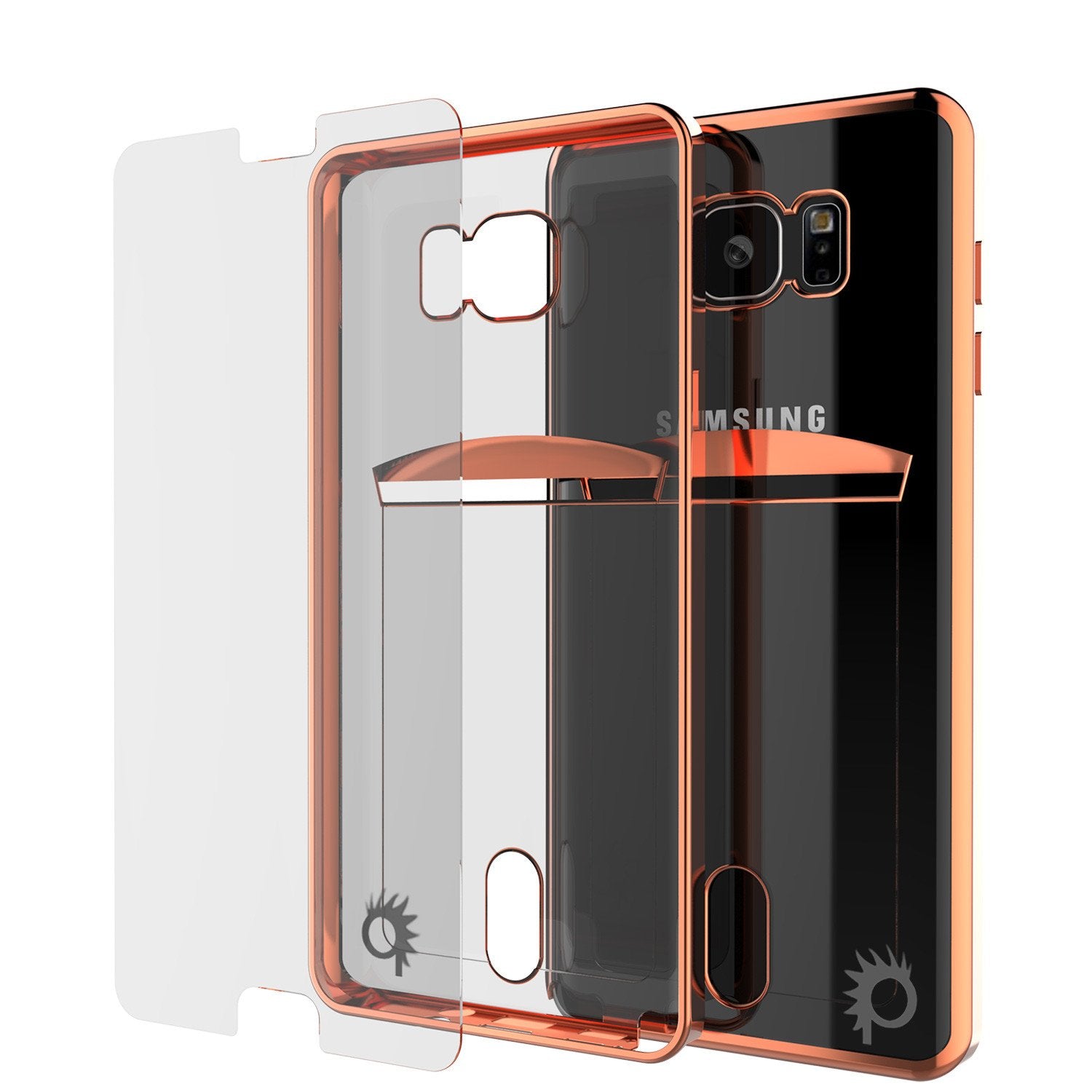 Galaxy Note 5 Case, PUNKCASE® LUCID Rose Gold Series | Card Slot | SHIELD Screen Protector