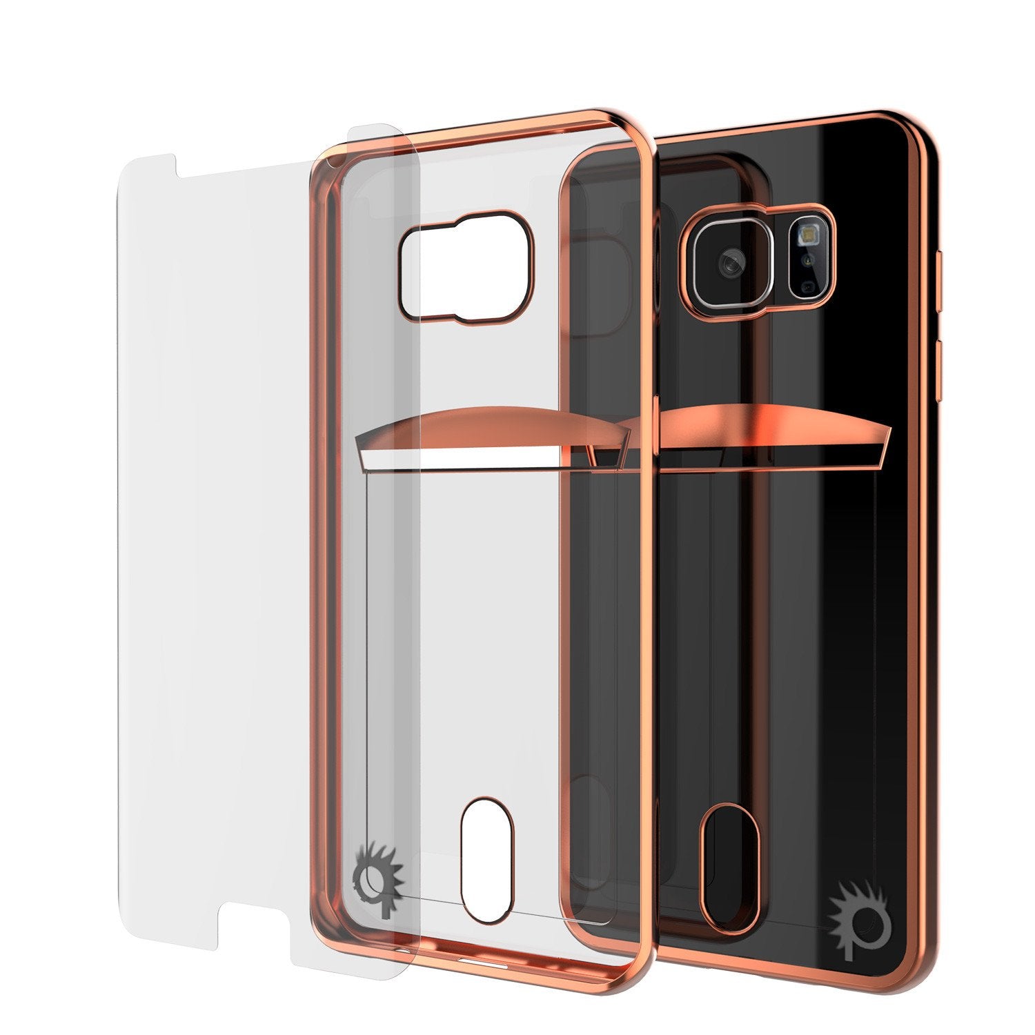 Galaxy S6 EDGE Case, PUNKCASE® LUCID Rose Gold Series | Card Slot | SHIELD Screen Protector - PunkCase NZ