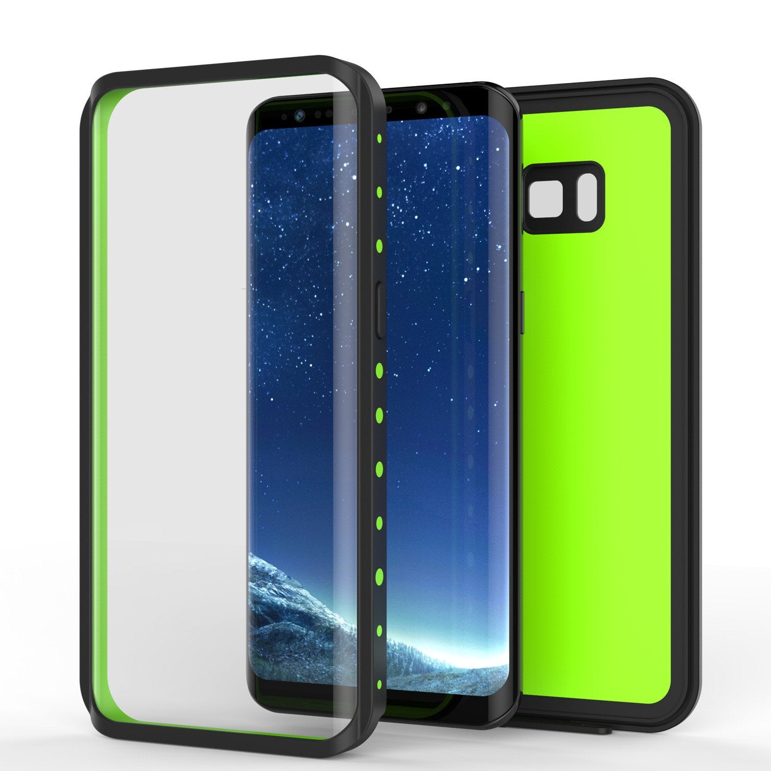 Galaxy S8 Plus Waterproof Case PunkCase StudStar Light Green Thin 6.6ft Underwater IP68 ShockProof - PunkCase NZ