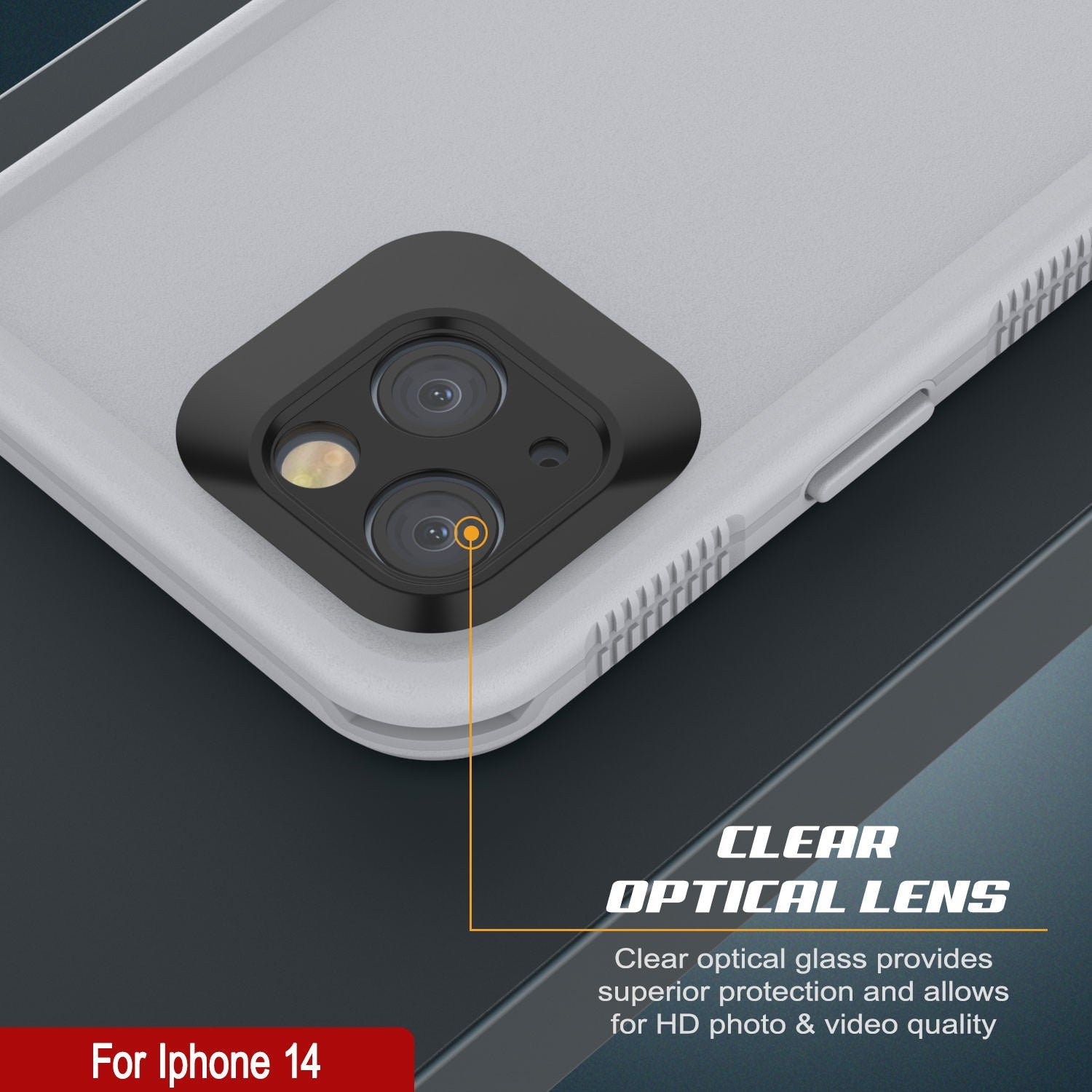 Punkcase iPhone 14 Waterproof Case [Aqua Series] Armor Cover [White]