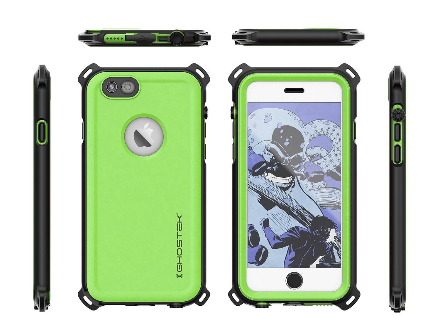 iPhone 6S/6 Waterproof Case, Ghostek® Nautical Green Series| Underwater | Aluminum Frame | Ultra Fit - PunkCase NZ