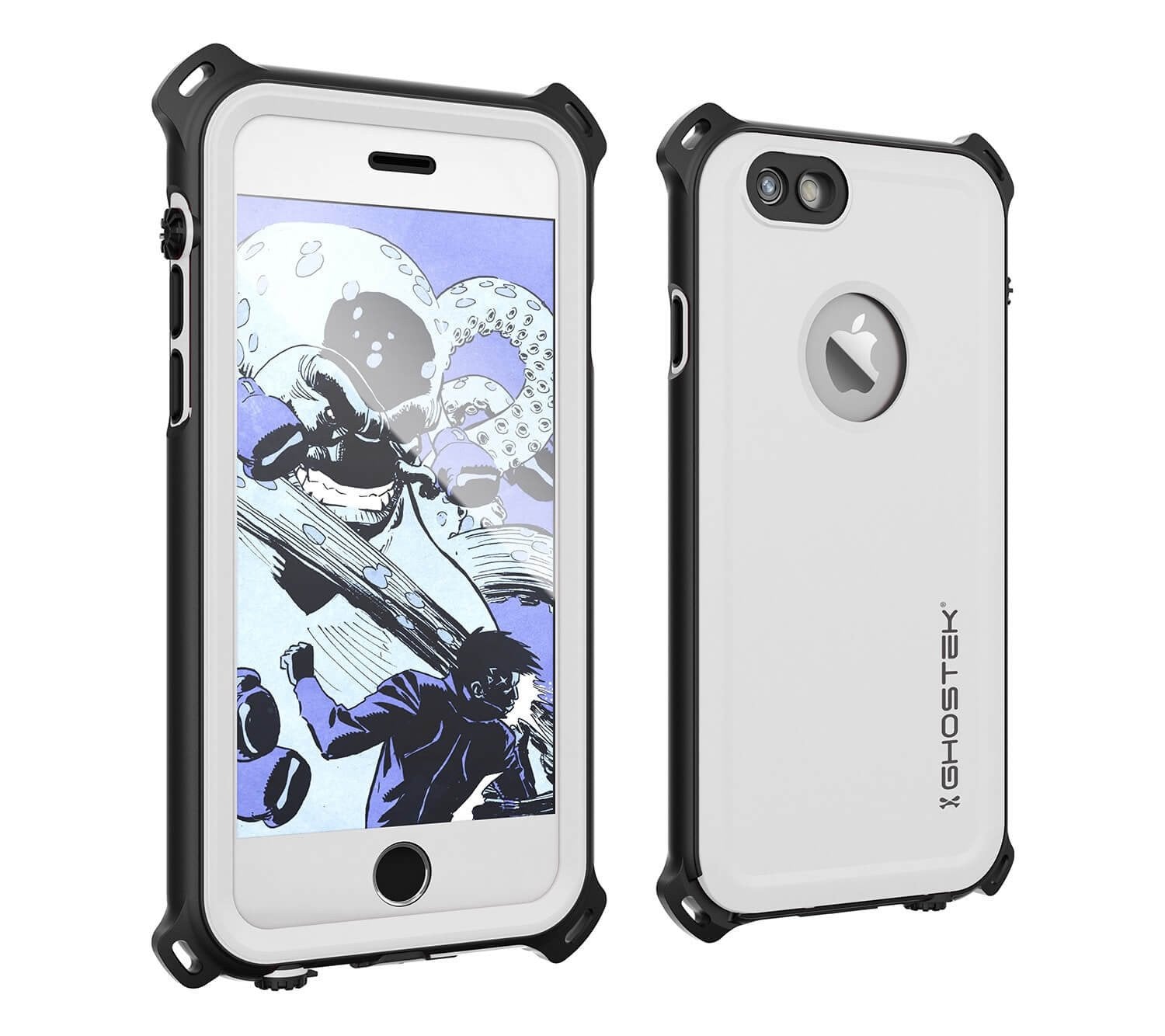 iPhone 6S/6 Waterproof Case, Ghostek® Nautical White Series| Underwater | Aluminum Frame | Ultra Fit