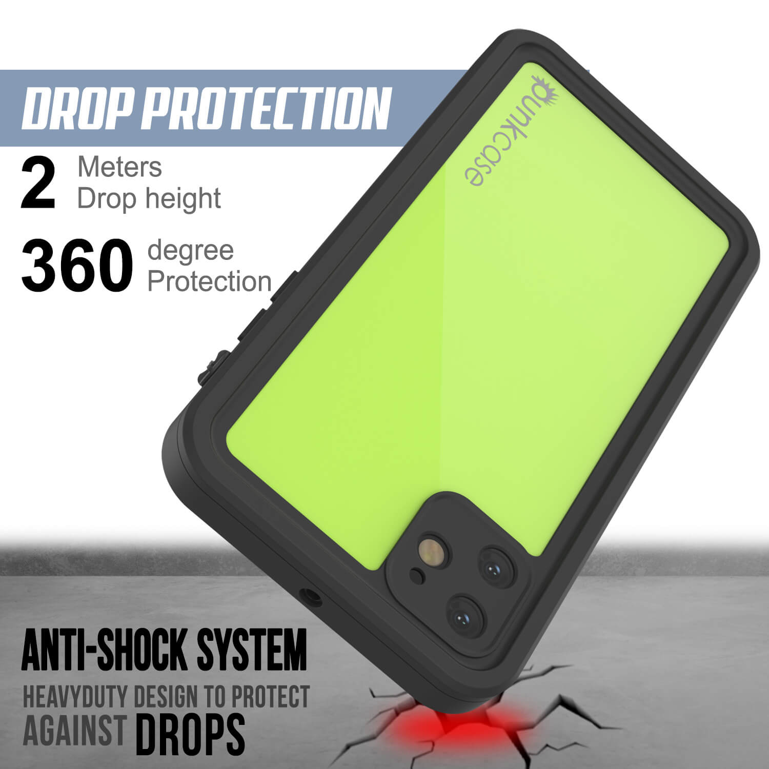 iPhone 11 Waterproof IP68 Case, Punkcase [Light green] [StudStar Series] [Slim Fit] [Dirtproof]