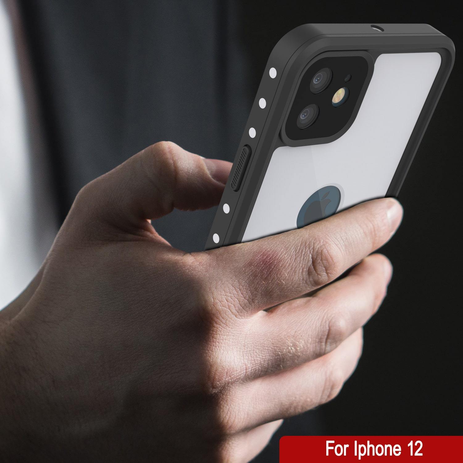 iPhone 12 Waterproof IP68 Case, Punkcase [White] [StudStar Series] [Slim Fit] [Dirtproof]