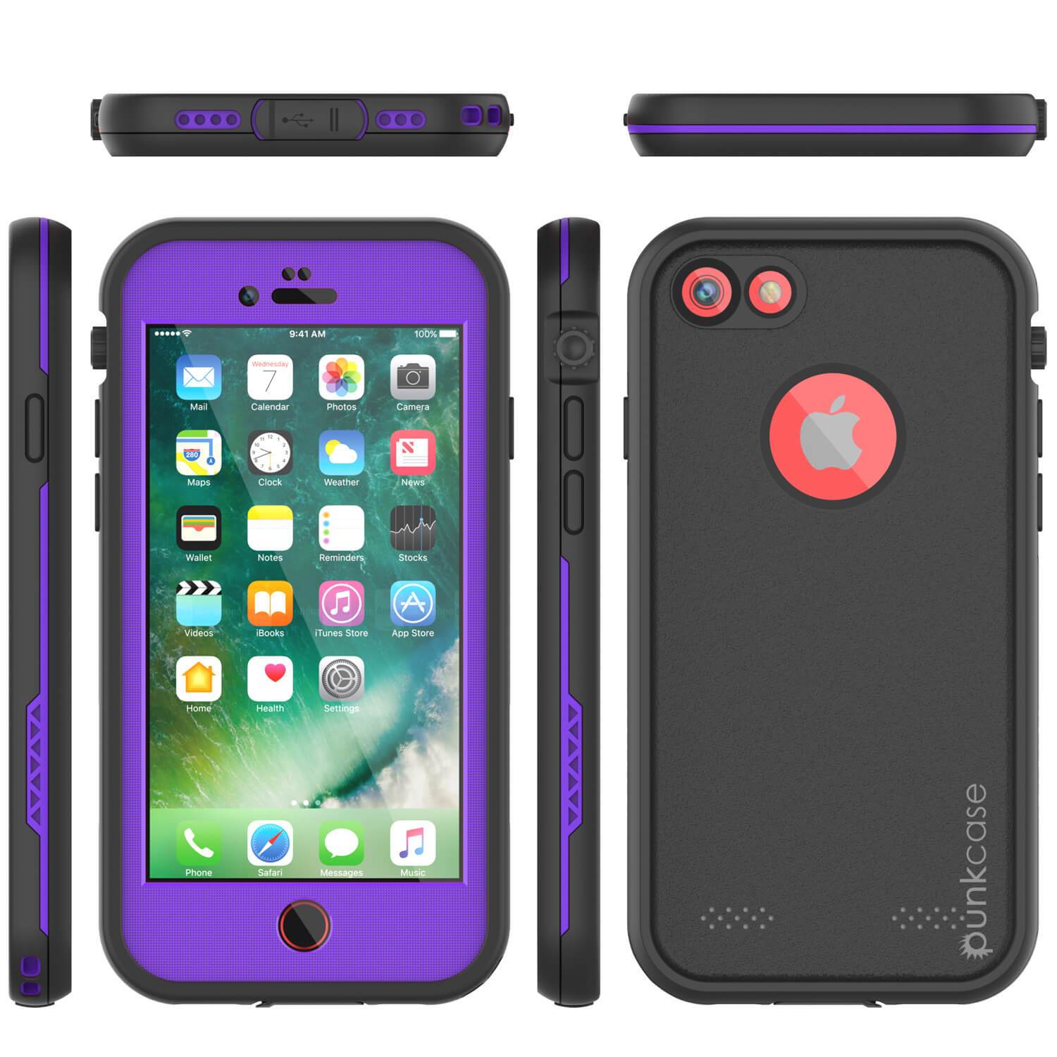 iPhone 7 Waterproof Case, Punkcase SpikeStar Purple Series | Thin Fit 6.6ft Underwater IP68 - PunkCase NZ