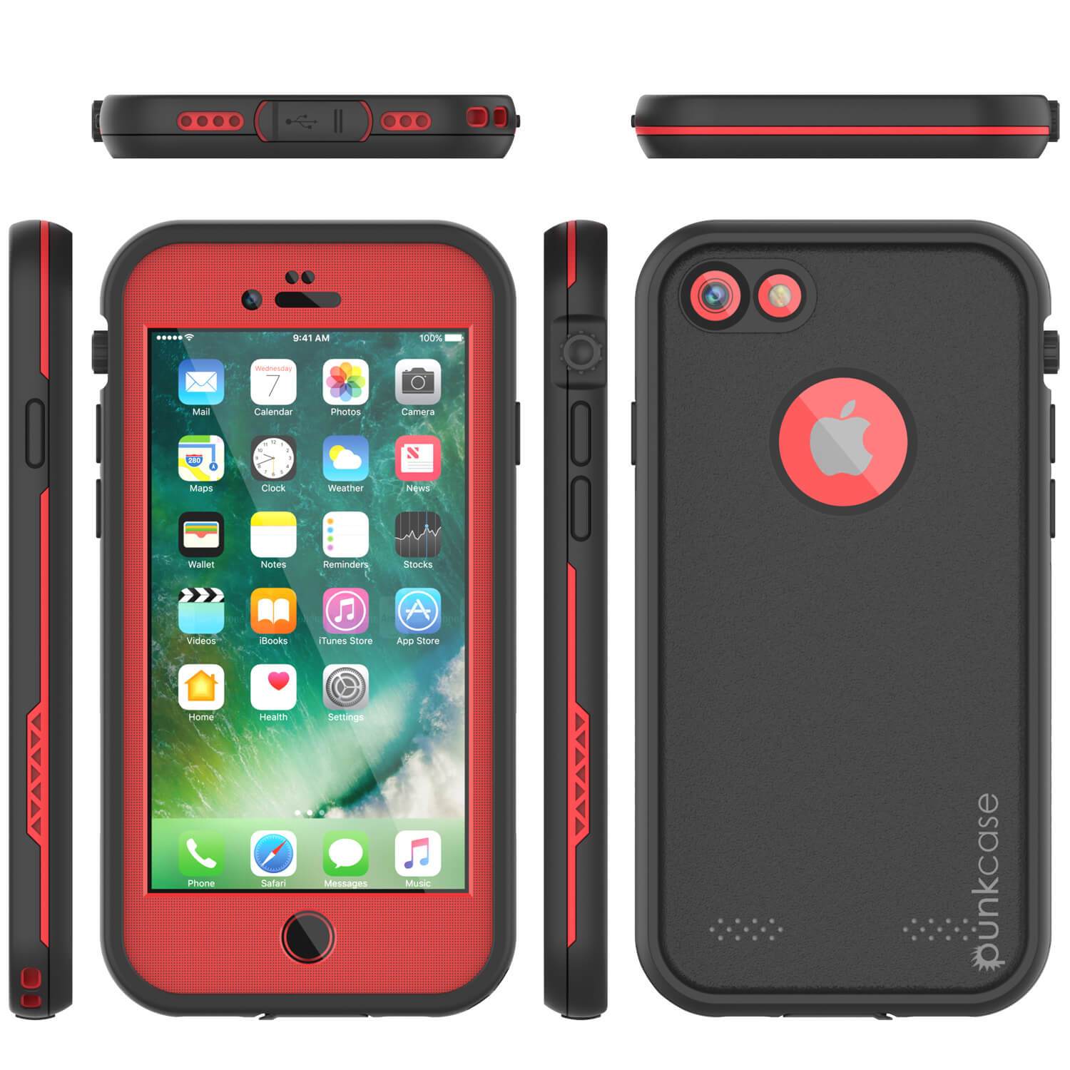 iPhone 7 Waterproof Case, Punkcase SpikeStar Red Series | Thin Fit 6.6ft Underwater IP68 - PunkCase NZ