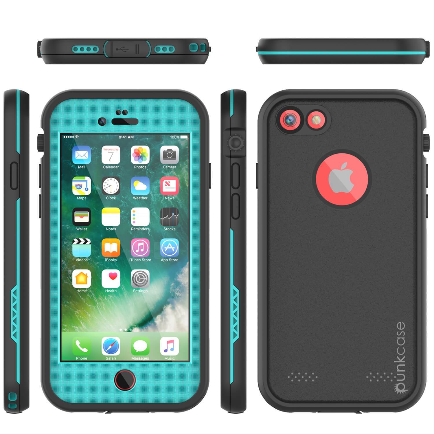 iPhone 7 Waterproof Case, Punkcase SpikeStar Teal Series | Thin Fit 6.6ft Underwater IP68 - PunkCase NZ