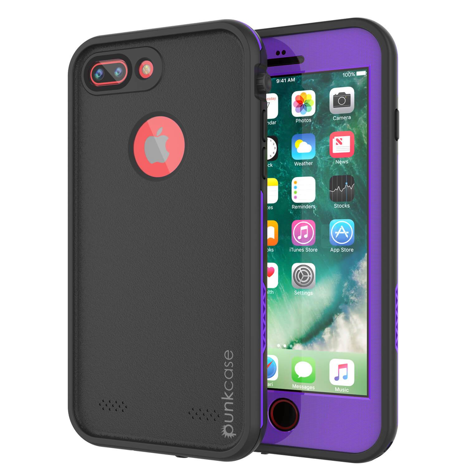 iPhone 8+ Plus Waterproof Case, Punkcase SpikeStar Purple Series | Thin Fit 6.6ft Underwater IP68 - PunkCase NZ