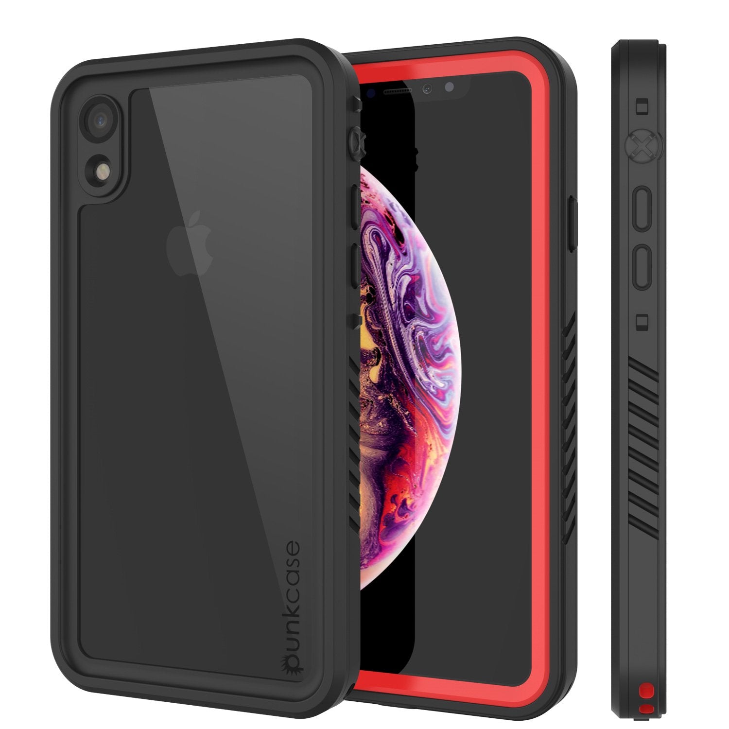 iPhone XR Waterproof Case, Punkcase [Extreme Series] Armor Cover W/ Built In Screen Protector [Red] - PunkCase NZ