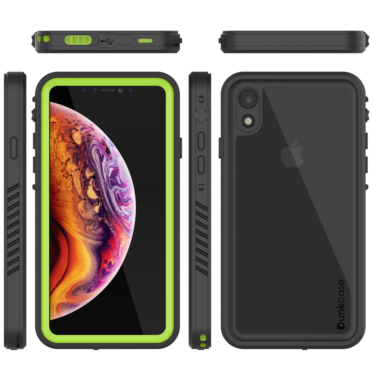 iPhone XR Waterproof Case, Punkcase [Extreme Series] Armor Cover W/ Built In Screen Protector [Light Green] - PunkCase NZ
