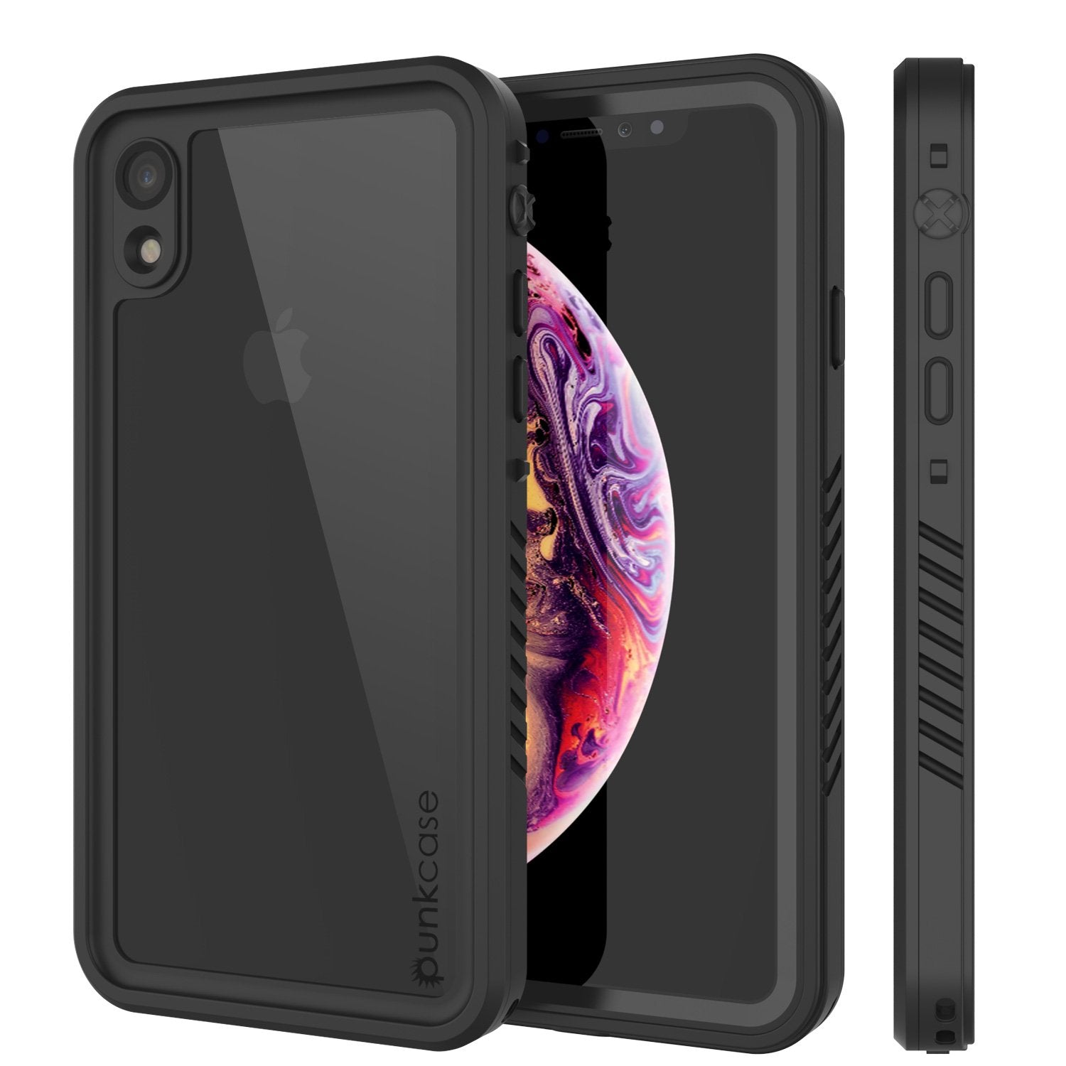 iPhone XR Waterproof Case, Punkcase [Extreme Series] Armor Cover W/ Built In Screen Protector [Black] - PunkCase NZ