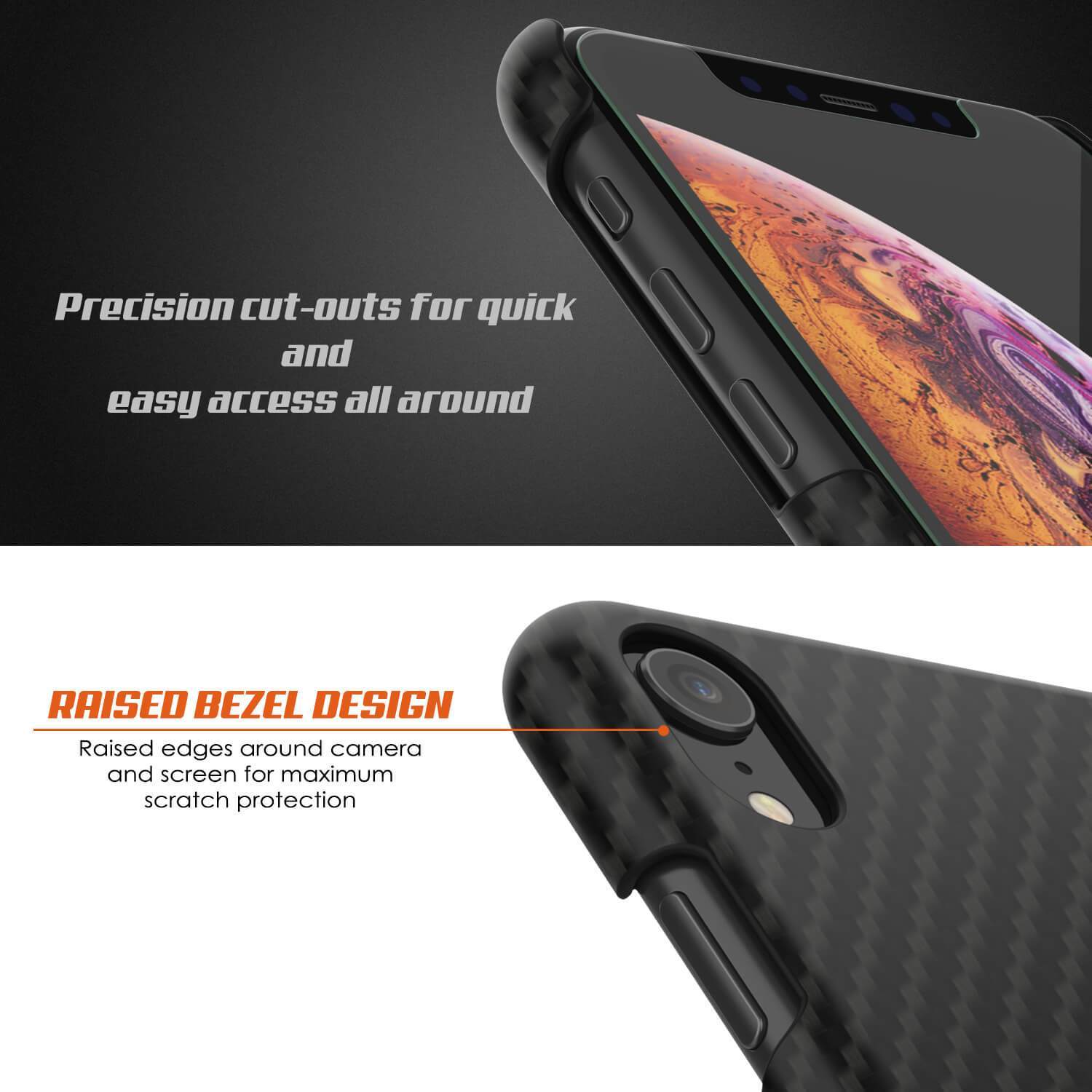 iPhone 11 Case, Punkcase CarbonShield, Heavy Duty & Ultra Thin 2 Piece Dual Layer [shockproof]