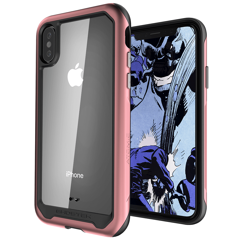 iPhone Xs Case, Ghostek Atomic Slim 2 Series  for iPhone Xs Rugged Heavy Duty Case|PINK - PunkCase NZ