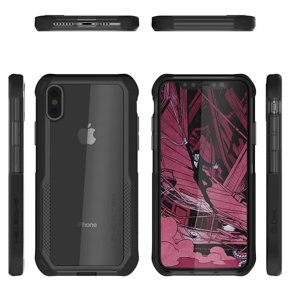 iPhone Xs Case, Ghostek Cloak 4 Series for iPhone Xs / iPhone Pro Case | BLACK - PunkCase NZ